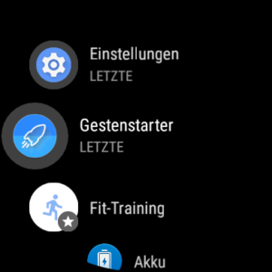 Apps Menü