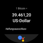 Google Assistant Rückmeldung (Bitcoin Kurs)